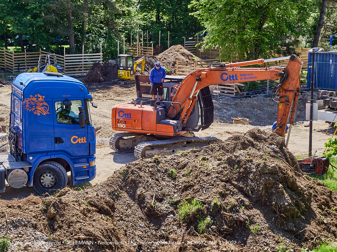 31.05.2022 - Baustelle am Haus für Kinder in Neuperlach